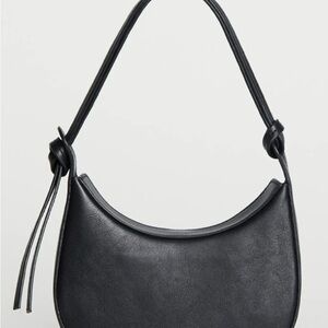 REFORMATION Mini Rosetta Shoulder Bag In Black